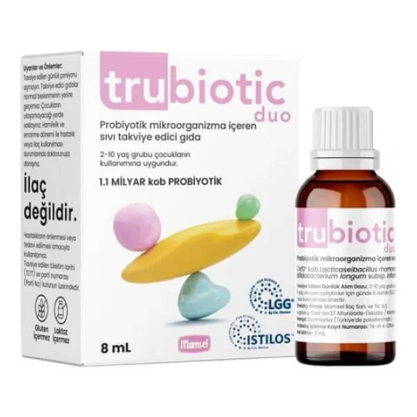 Trubiotic Duo Probiyotik Mikroorganizma 8 Ml Damla - Görsel 5