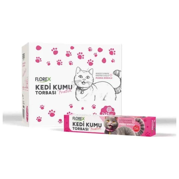 Florex Pudra Kokulu Kedi Kumu Torbası 7'li - Görsel 7