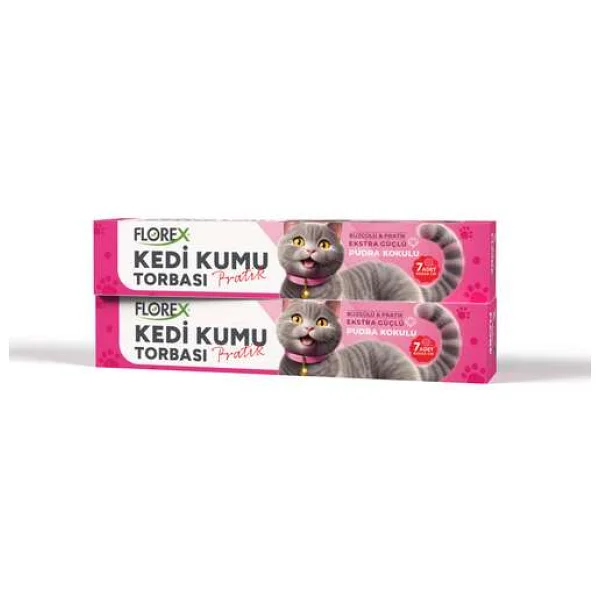 Florex Pudra Kokulu Kedi Kumu Torbası 7'li - Görsel 2