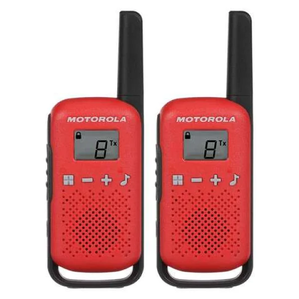 Motorola T42 Telsiz İkili Set Kırmızı - Görsel 2
