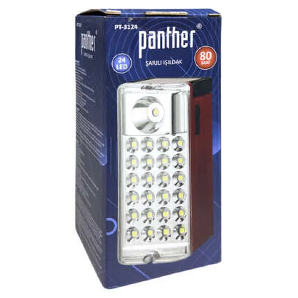 Panther Pt-3124 24 Smd LED Mini Şarjlı Işıldak - Görsel 7
