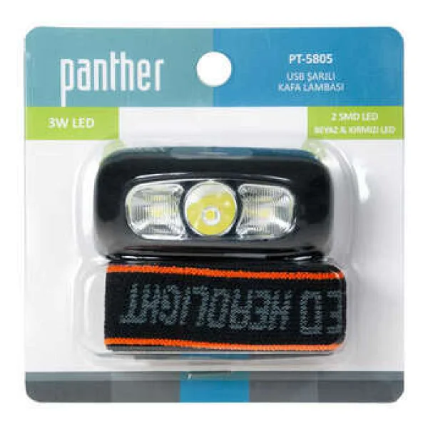 Panther Pt-5805 800 Lümen LED Şarjlı Kafa Lambası - Görsel 6