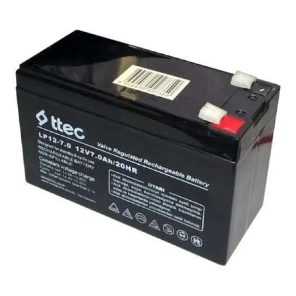 Ttec 12v 7ah Bakımsız Kuru Aku - Görsel 5