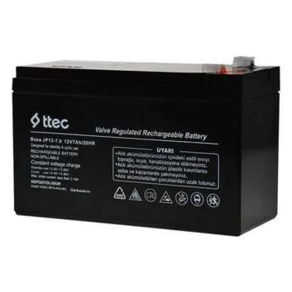 Ttec Base 12v 7ah Bakımsız Kuru Akü - Görsel 6