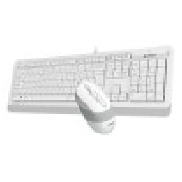 A4 Tech F1010 Beyaz Kablolu Klavye Mouse Seti - Görsel 2