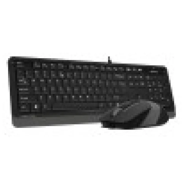 A4 Tech F1010 Siyah-Gri Kablolu Klavye Mouse Seti - Görsel 2