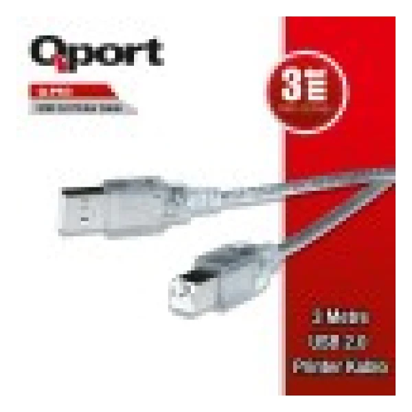 Qport Q-Pr3 3 M USB 2.0 Yazıcı Kablosu - Görsel 2