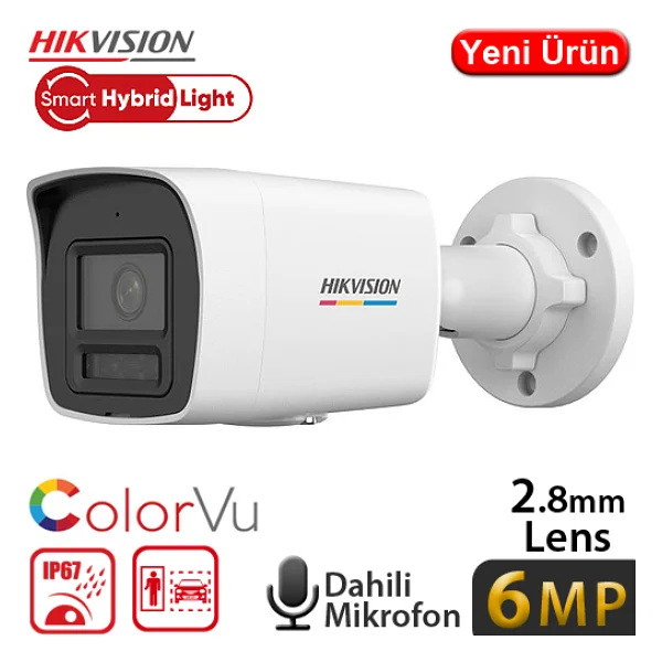 Hikvision Ds-2cd1067g2h-Lıuf Bullet 6 Mp 360 Derece Gece Görüşlü Ip Güvenlik Kamerası - Görsel 3
