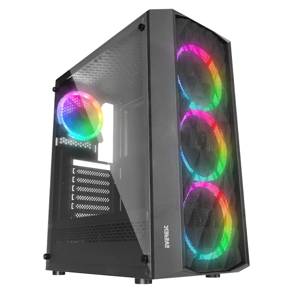 Everest Bumpy ARGB Fanlı 600 W ATX Oyuncu Kasası