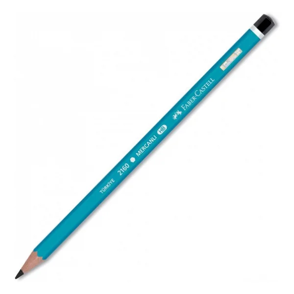 Faber-Castell Köşeli Mercanlı Kurşun Kalem - Görsel 4