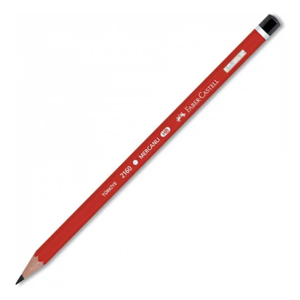 Faber-Castell Köşeli Mercanlı Kurşun Kalem - Görsel 5