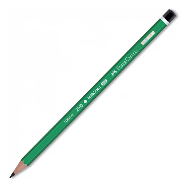Faber-Castell Köşeli Mercanlı Kurşun Kalem - Görsel 6