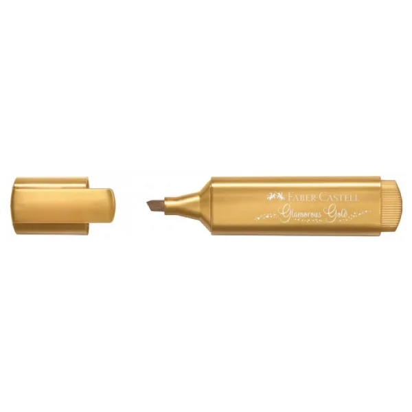 Faber-Castell 1546 Metalik Altın Fosforlu Kalem - Görsel 7