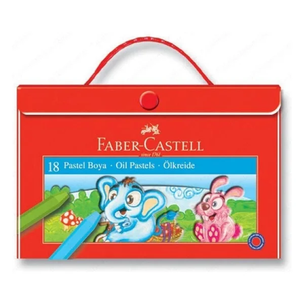 Faber-Castell Karton Çantalı 18'li Pastel Boya - Görsel 5
