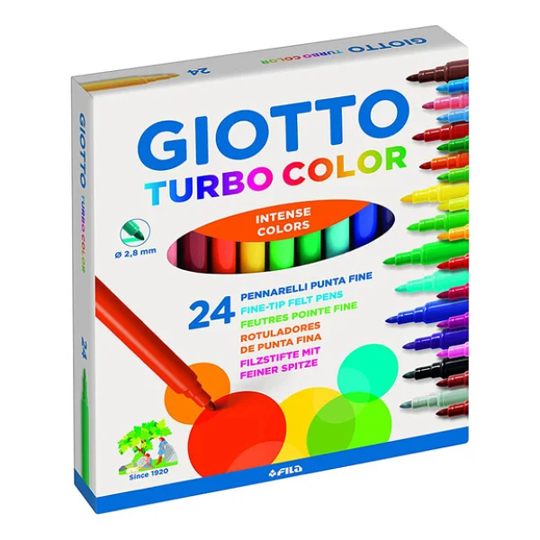 Giotto Turbo Color 24'lü Keçeli Kalem Seti - Görsel 4
