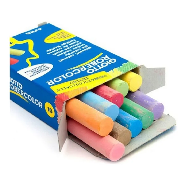 Giotto Robercolor 10'lu Karışık Renk Tebeşir - Görsel 4
