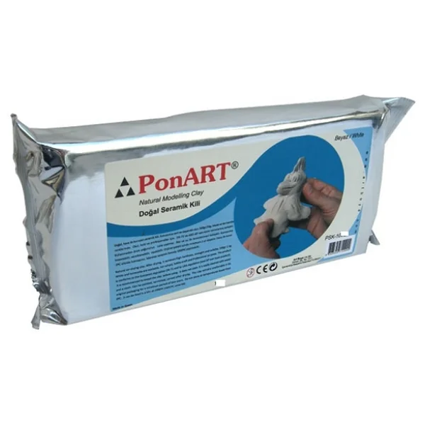 Ponart 500 Gr Beyaz Seramik Hamuru - Görsel 2
