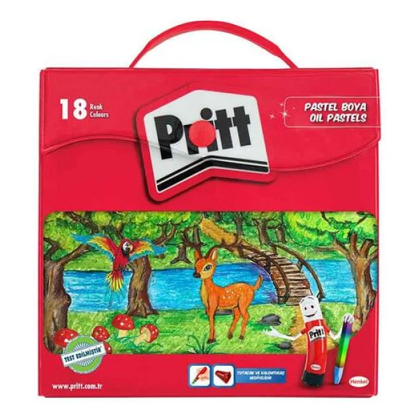 Pritt Çantalı 18'li Pastel Boya - Görsel 3