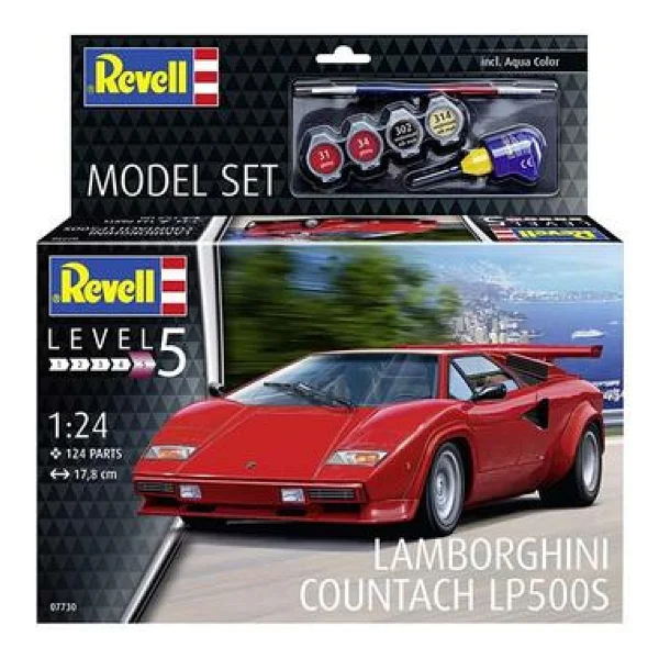 Revell 1:24 Lamborghini Countach Lp500s 07730 Maket Kiti - Görsel 3
