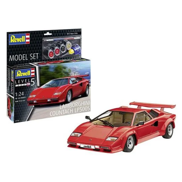 Revell 1:24 Lamborghini Countach Lp500s 07730 Maket Kiti - Görsel 4