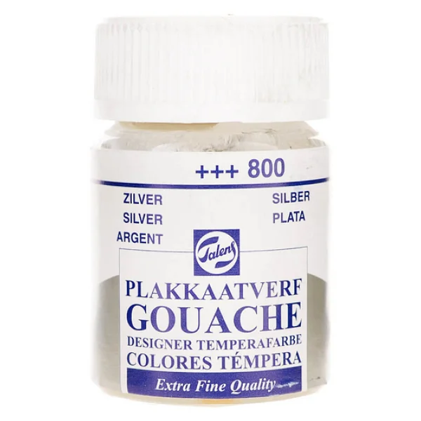 Talens 16 Ml Guaj Boya 800 Silver - Görsel 3