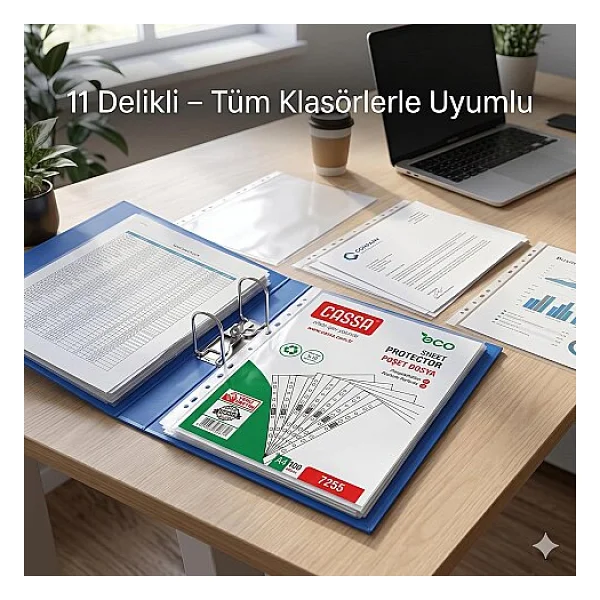Cassa Eco 35 Mikron 100'lü A4 Poşet Dosya - Görsel 2