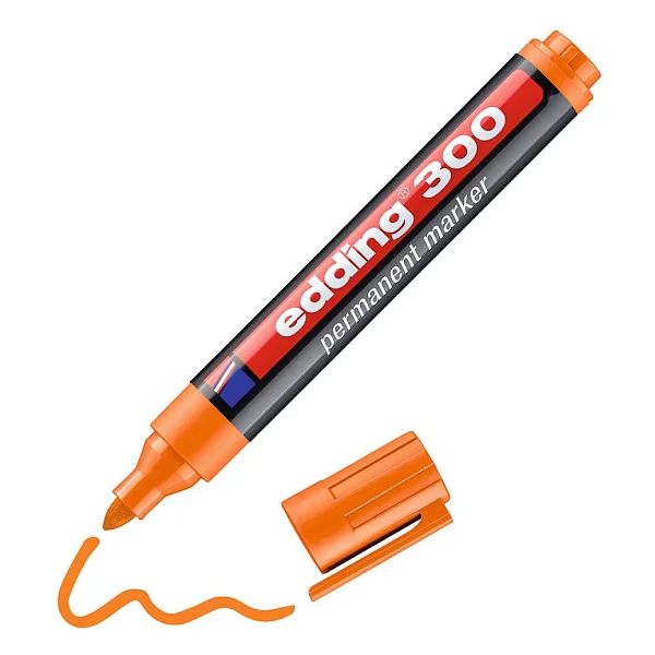 Edding 300 Turuncu Permanent Marker Kalem - Görsel 3