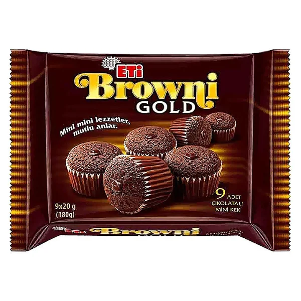 Eti Browni Gold Mini İkramlık Kek 180 gr - Görsel 2