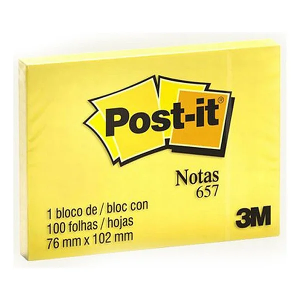 Post-İt Yapiskanli Not Kagidi Sari 657 - Görsel 2