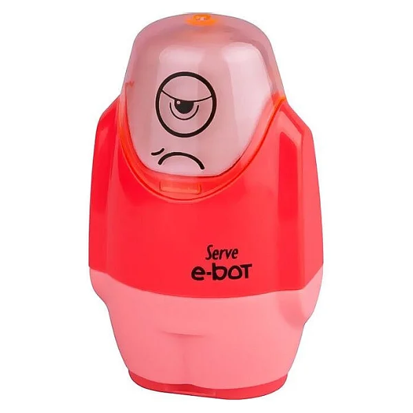 Serve E-Bot Kırmızı Silgili Kalemtıraş - Görsel 4