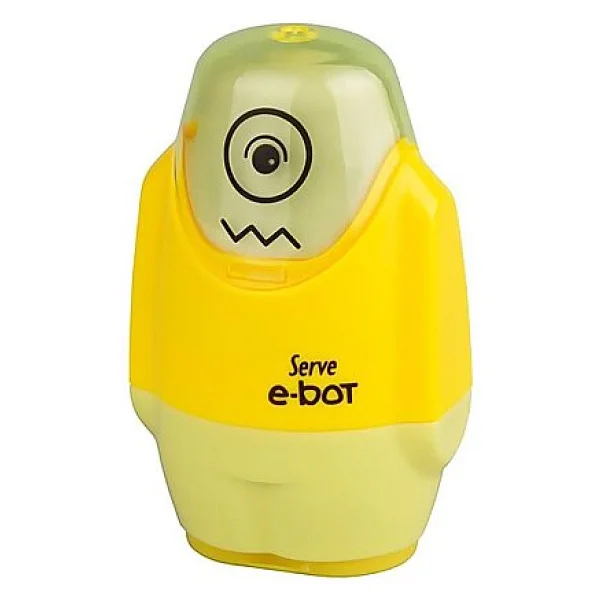 Serve E-Bot Sarı Silgili Kalemtıraş - Görsel 4