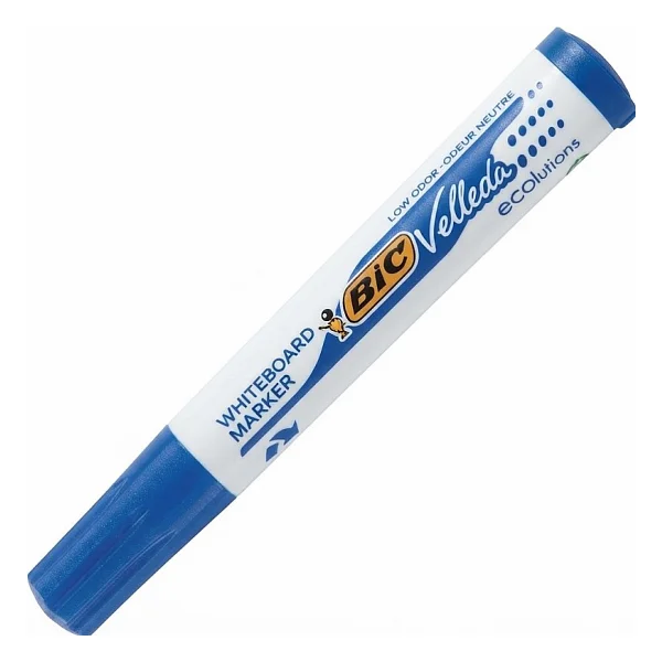 Bic Velleda 1751 Kesik Uçlu Tahta Kalemi Mavi - Görsel 8