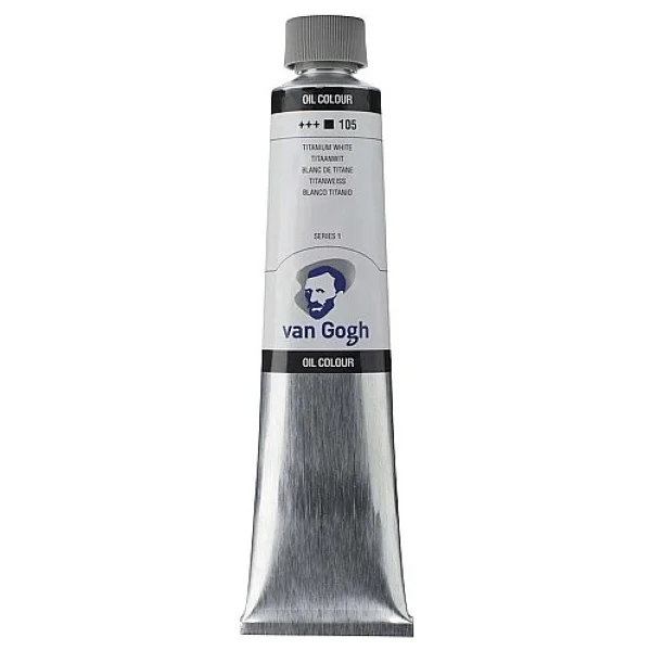 Talens Van Gogh 200 Ml Yağlı Boya 105 Titanium White - Görsel 3