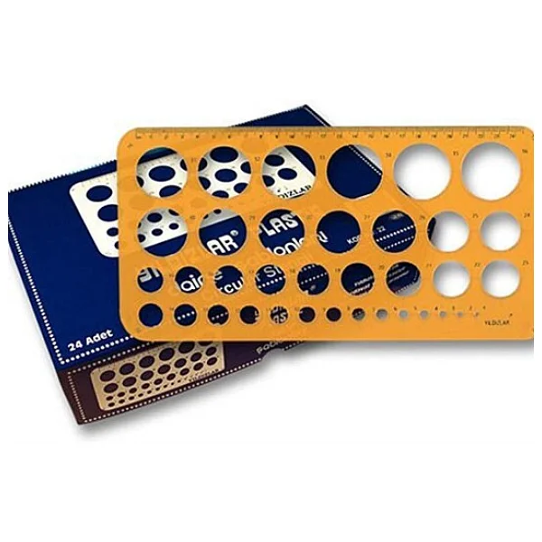Yıldızlar 026 17.5 Cm Geometrik Şablon Cetvel - Görsel 5