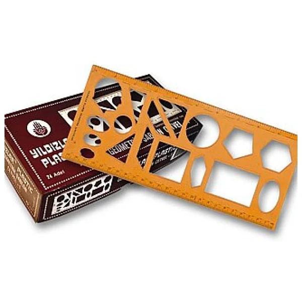 Yıldızlar 040 25 Cm Geometrik Şablon Cetvel - Görsel 3