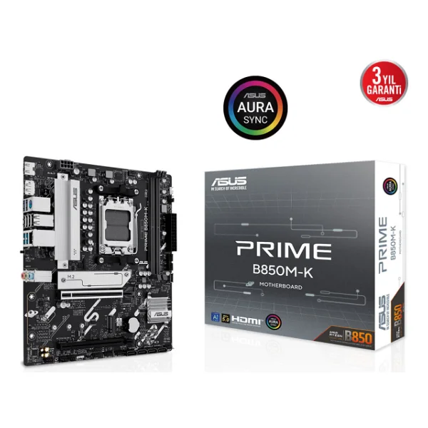 Asus Prime B850m-K AMD Am5 DDR5 Micro Atx Anakart - Görsel 2