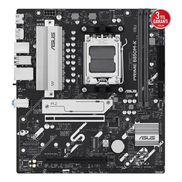 Asus Prime B850m-K AMD Am5 DDR5 Micro Atx Anakart - Görsel 3