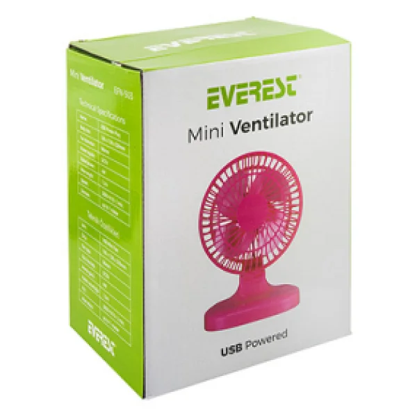 Everest Efn-503 7" Masaüstü USB Fan - Görsel 3