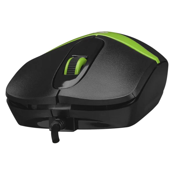 Everest SM-220 Siyah-Yeşil Optik Kablolu Mouse - Görsel 3