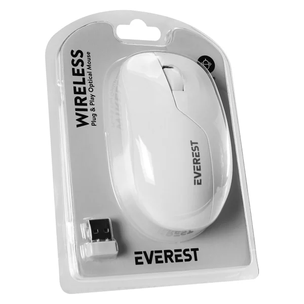 Everest Smw-973 Beyaz Optik Kablosuz Mouse - Görsel 4