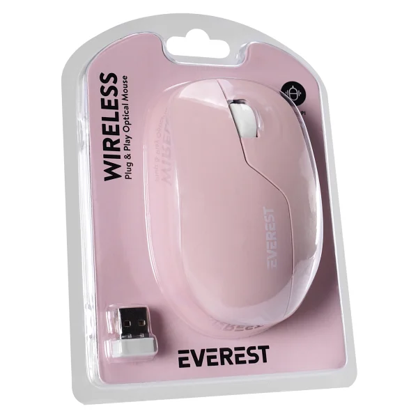 Everest Smw-973 Pembe Optik Kablosuz Mouse - Görsel 4