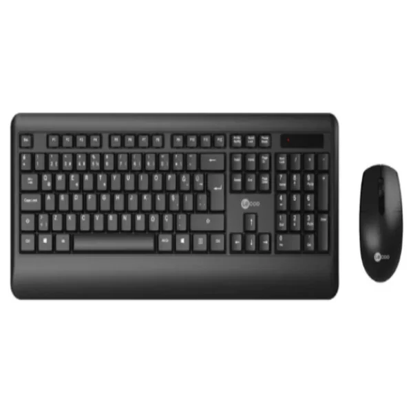 Lenovo Lecoo Kw202 Siyah Kablosuz Klavye Mouse Seti - Görsel 2