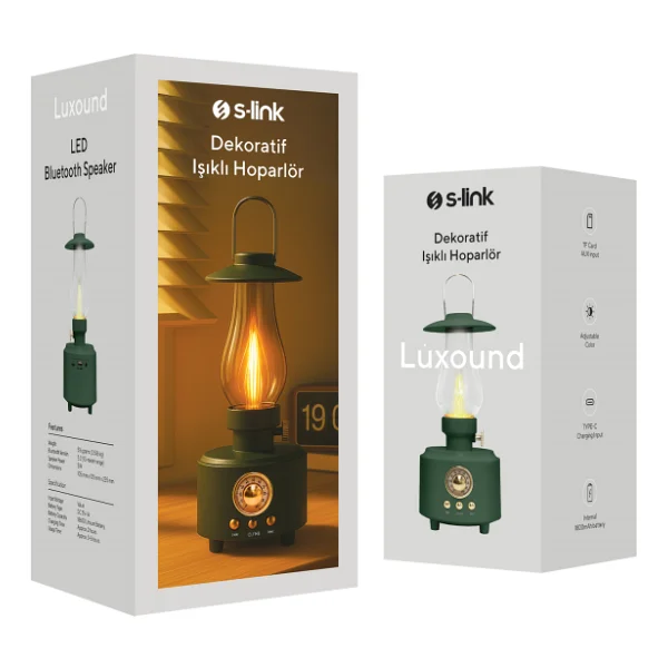 Mikado Md-1 Lüxound 1800mah 5w Yeşil Bluetooth-Aux-USB-Tf Card Destekli Işıklı Speaker - Görsel 3