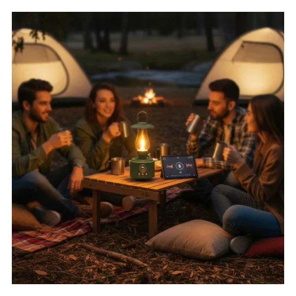 Mikado Md-1 Lüxound 1800mah 5w Yeşil Bluetooth-Aux-USB-Tf Card Destekli Işıklı Speaker - Görsel 5