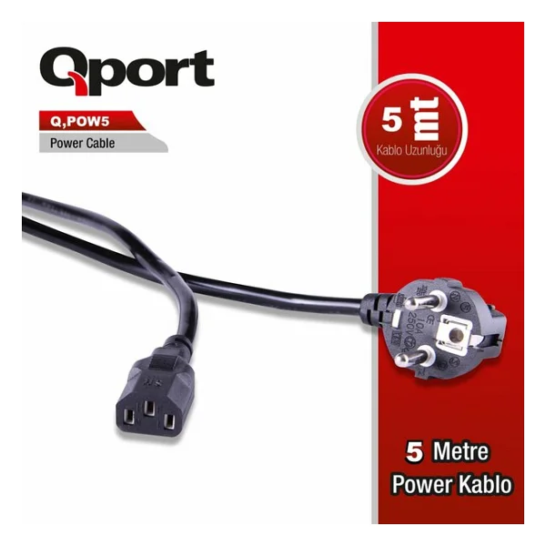 Qport Q-Pow5 Güç Kablosu - Görsel 2