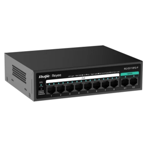 Ruijie Reyee Rg-Es110fg-P 10 Port Switch - Görsel 3