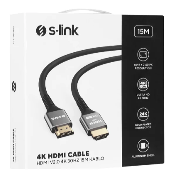 S-Link Slx-Hd4k15 15 M 4K Hdmı Kablo - Görsel 3