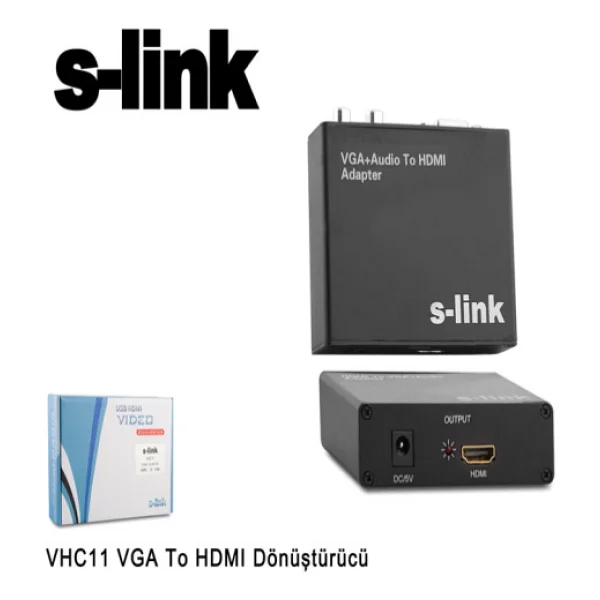 S-Link Sl-Vhc11 Vga To Hdmı Çevirici - Görsel 2