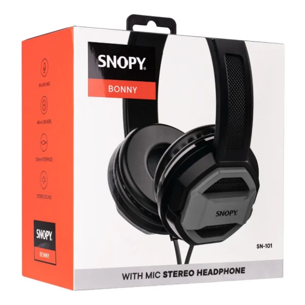 Snopy Bonny Sn-101 Kablolu Kulak Üstü Kulaklık - Görsel 5