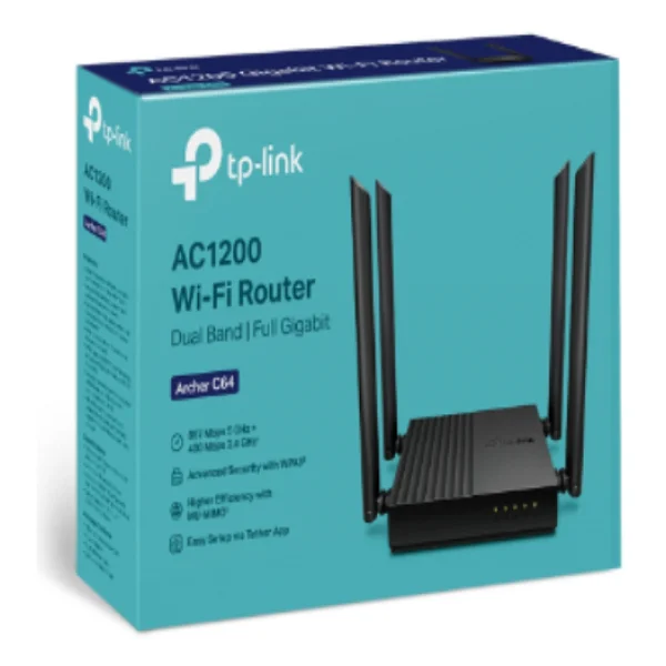 Tp-Link Archer C64 4 Port 1200 Mbps Router - Görsel 5